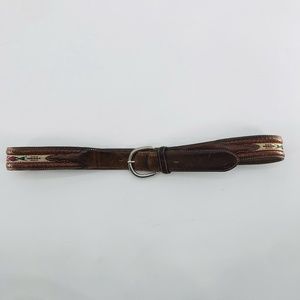 Silver Creek Men's Western Leather Belt Size 38